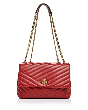 TORY BURCH KIRA CHEVRON LEATHER SHOULDER BAG,58465