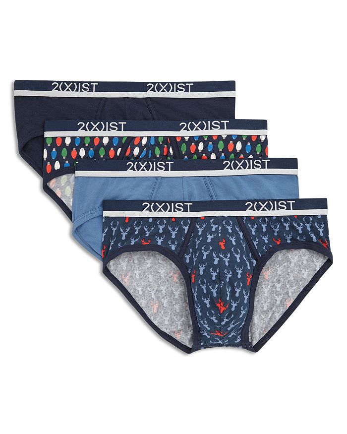 2(x)ist 4-pack No-show Stretch Briefs In Lightbulb