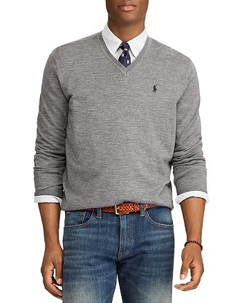 Polo Ralph Lauren Washable Merino Wool V-Neck Sweater | Bloomingdale's