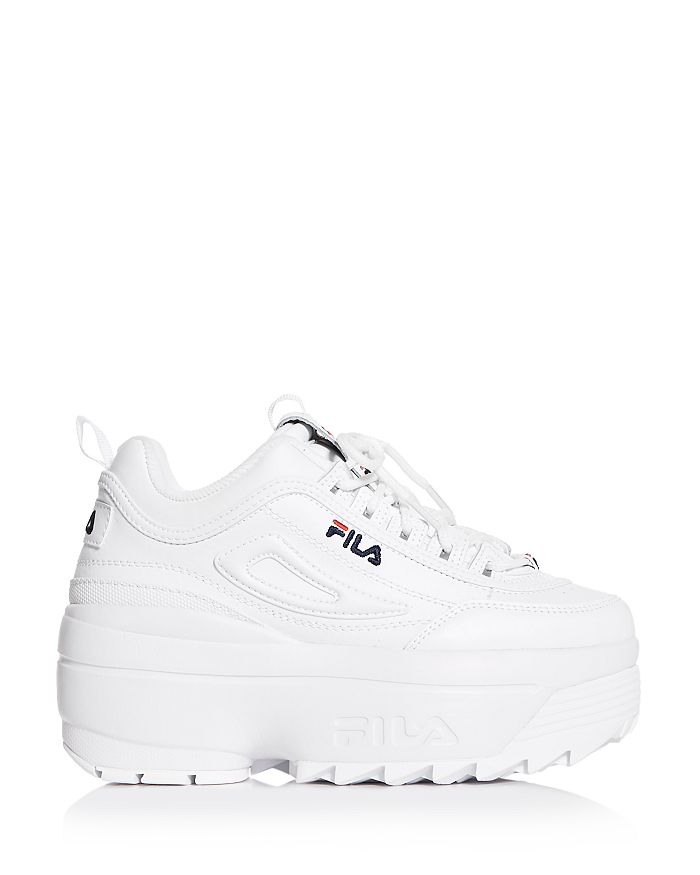Fila Women's Disruptor Ii Wedge Platform Low-top Sneakers In 125 White ...