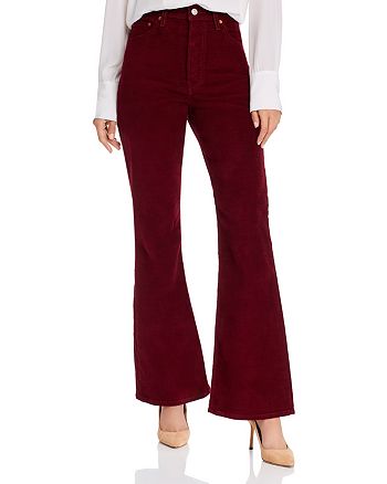 Levi's Ribcage Flare Jeans in Shiraz Corduroy | Bloomingdale's