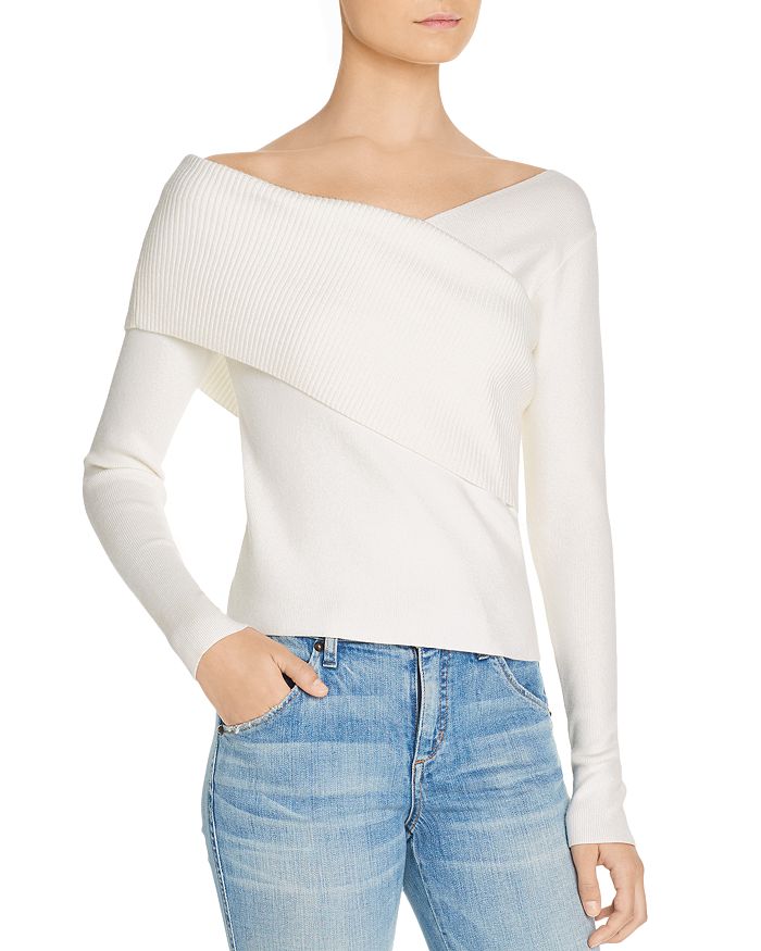Line & Dot Line + Dot Sylvie Asymmetric Sweater In Ivory