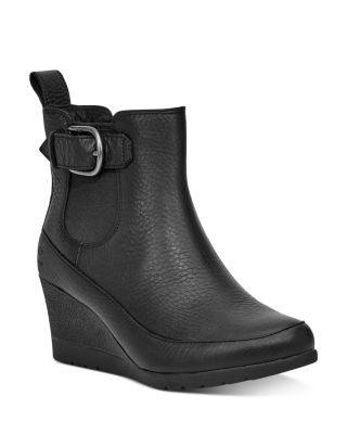 ugg leather wedge boots