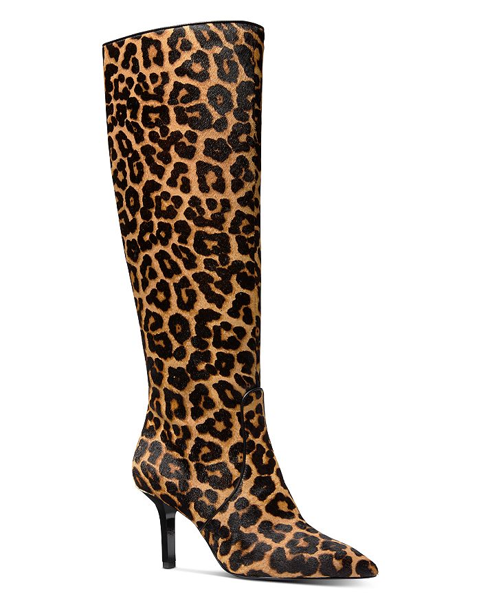 Michael Michael Kors Women's Katerina Leopard-Print High-Heel Boots In ...