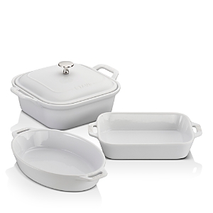 Staub Ceramics 4-pc Mixed Baking Dish Set In White