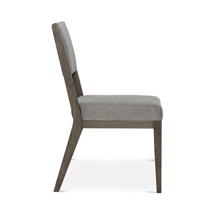 Shop Bernhardt Linea Side Chair In Solid Ash, Cerused Charcoal Finish