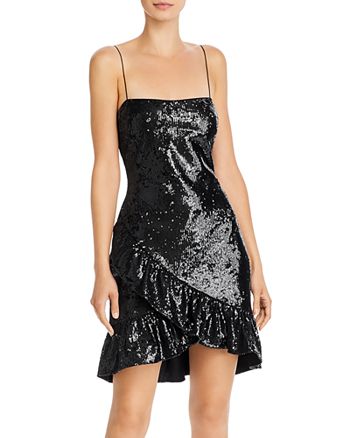 LIKELY Lilia Ruffled Sequin Embellished Mini Dress | Bloomingdale's
