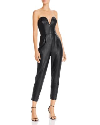 leather jumpsuit