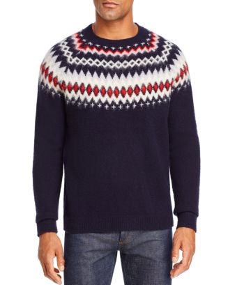 The Men's Store at Bloomingdale's Merino Wool Fair Isle Sweater - 100% ...
