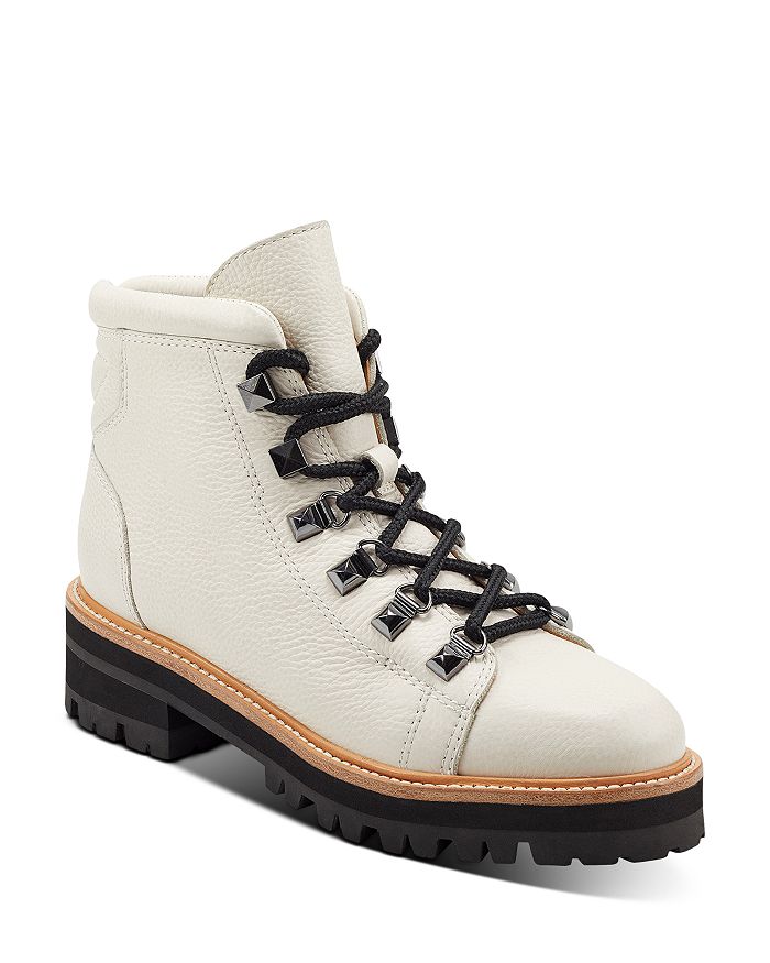 Marc Fisher Ltd Women's Issy Hiker Boots In Ivory Leather