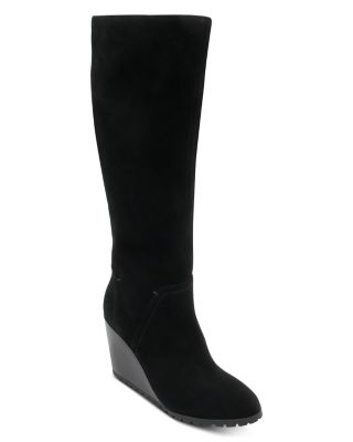 wedge tall boots