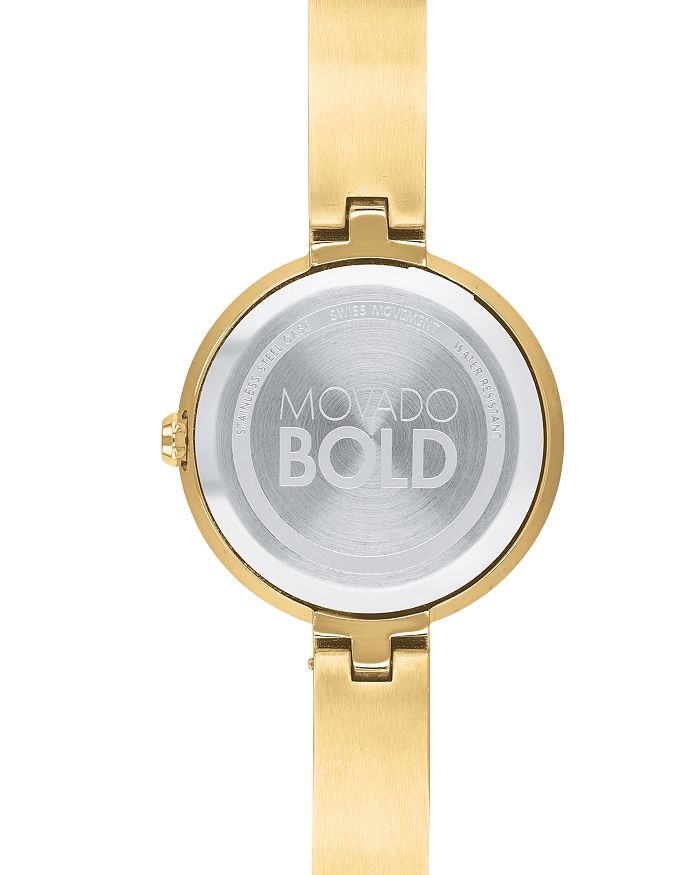 Shop Movado Bold Bangle Watch, 28mm In Pink/gold