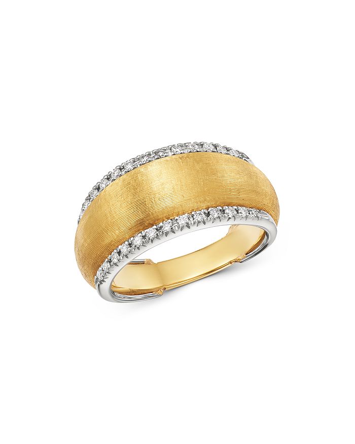 Shop Marco Bicego 18k Yellow & White Gold Lucia Diamond Ring In White/gold