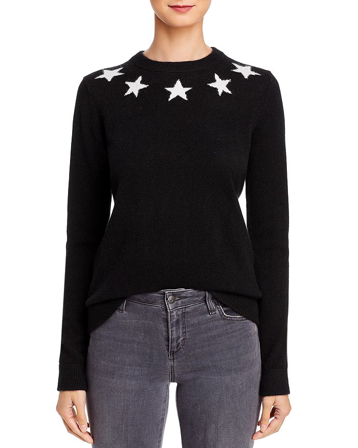 Minnie Rose Star Cashmere Sweater | Bloomingdale's
