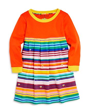 Isaac Mizrahi Loves Sesame Street - Girls' Striped Color-Block Dress, Little Kid - 100% Exclusive
