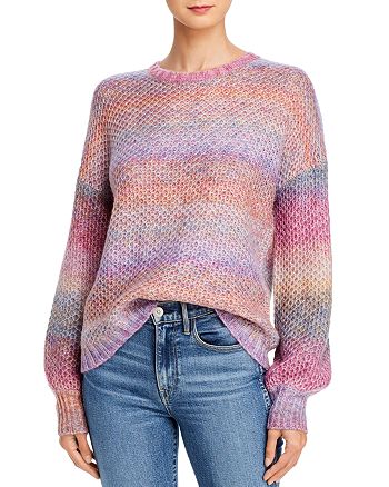 AQUA Rainbow Space-Dye Sweater - 100% Exclusive | Bloomingdale's