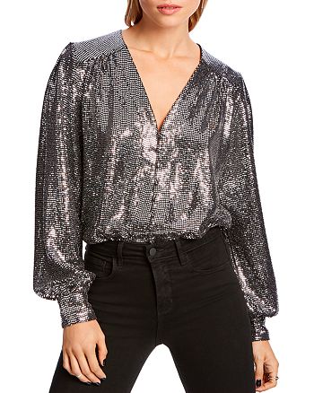 LINI Piper Sequined Bodysuit - 100% Exclusive | Bloomingdale's