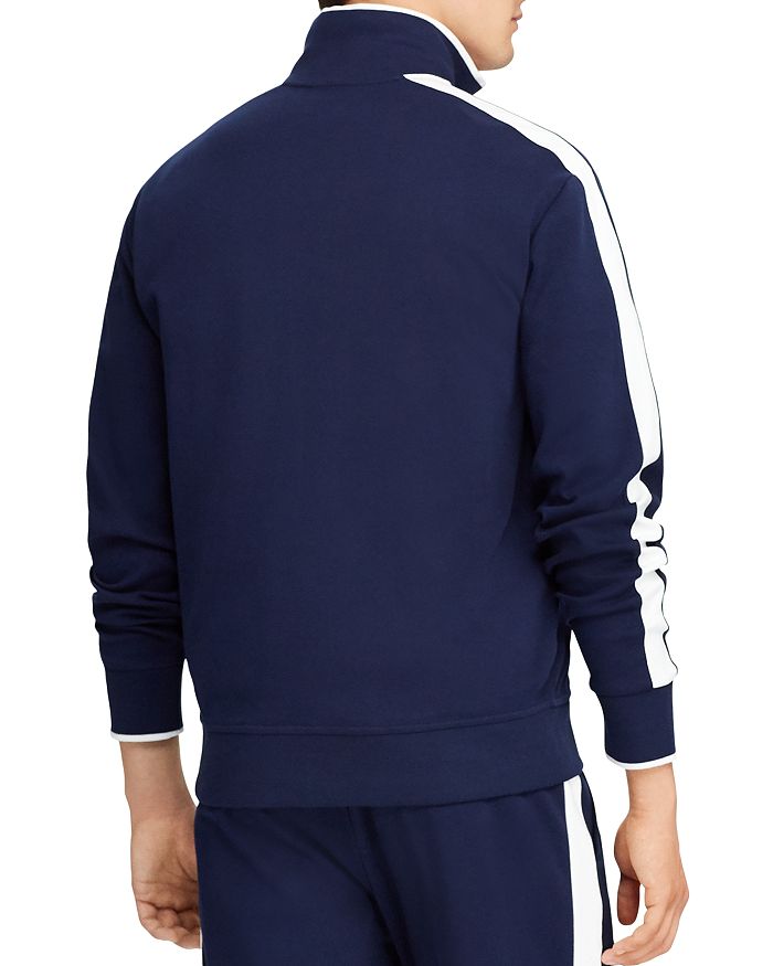 Shop Polo Ralph Lauren Soft Cotton Track Jacket In Navy