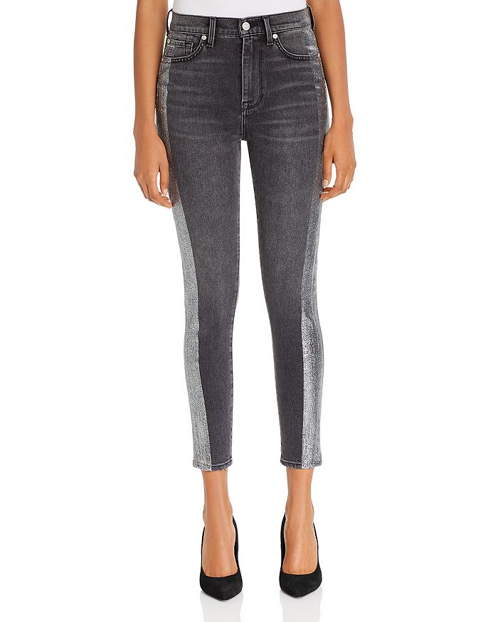 7 for all sale mankind metallic jeans