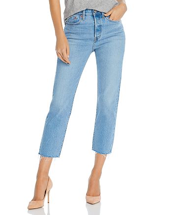 Levi's Wedgie Cropped Straight-Leg Jeans in Tango Hustle | Bloomingdale's
