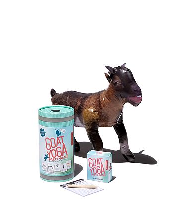 Kikkerland Goat Yoga Party Game Bloomingdale S Goat yoga is a thing and we tried it. kikkerland goat yoga party game