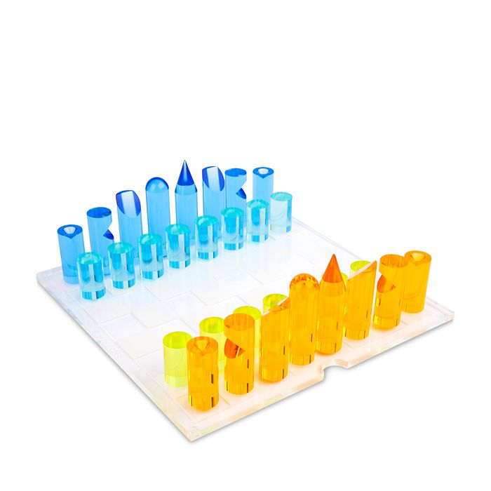 Sunnylife Lucite Chess Set Bloomingdale's