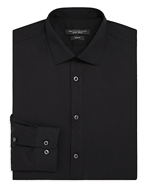 John Varvatos Rick Basic Slim Fit Dress Shirt In Black
