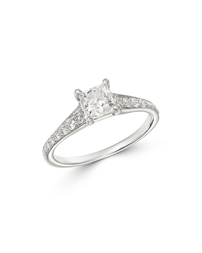 Bloomingdale's Princess-cut Solitaire Diamond Ring In 14k White Gold, 1.35 Ct. T.w. - 100% Exclusive