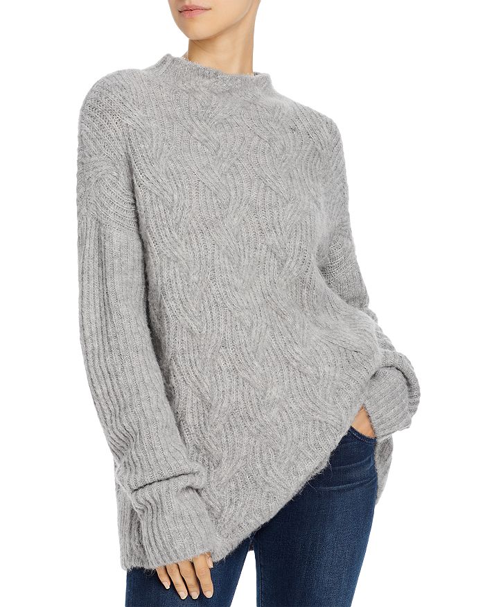 Donna Karan Oversized Funnel Neck Sweater | Bloomingdale's