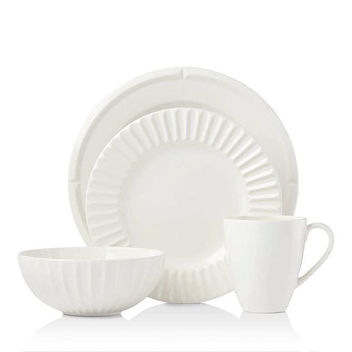 Kate Spade New York Tribeca 4-piece Place Setting In Cream