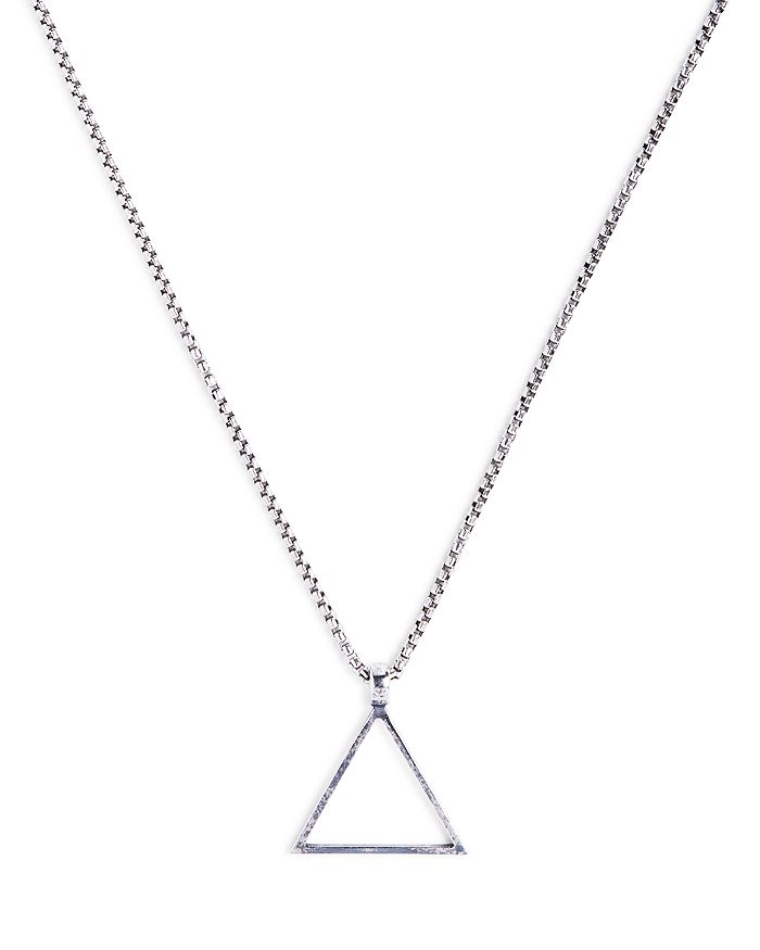 DEGS & SAL STERLING SILVER TRIANGLE NECKLACE, 24,BL-0-2001-24