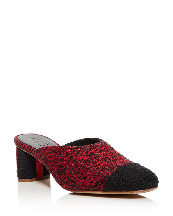 Antolina Women's Dorina Block-heel Mules In Black/red