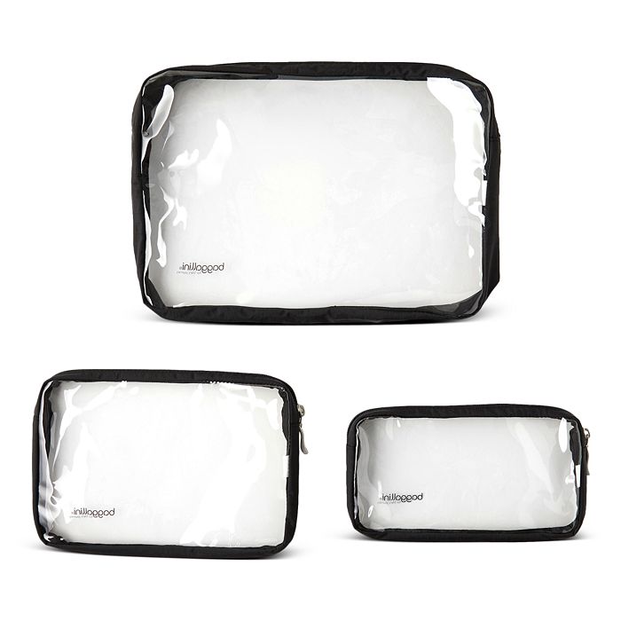 Shop Baggallini Clear Travel Pouch Set In Black
