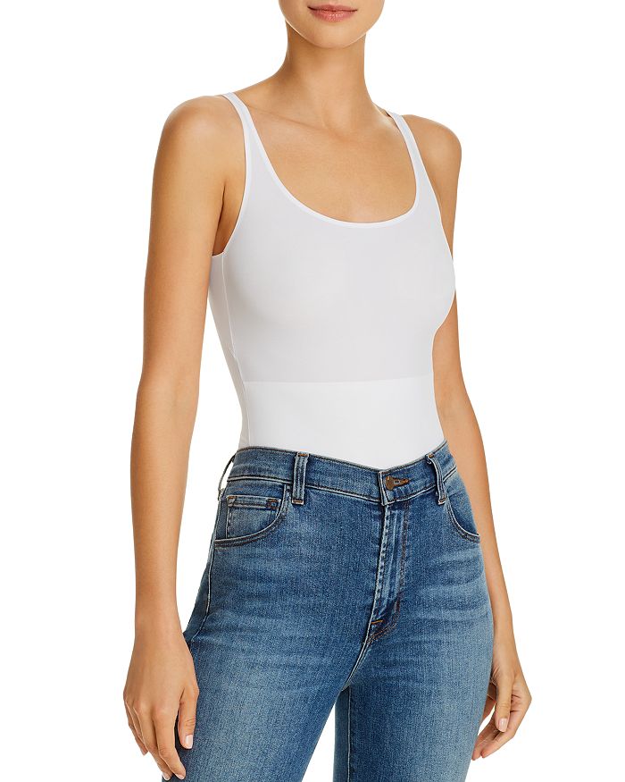 Tc Fine Intimates Tc Fines Intimates No-side Show Bodysuit In White