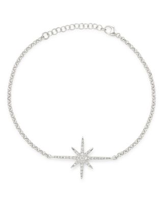 Bloomingdale's Fine Collection Diamond Starburst Bracelet in 14K White Gold, 0.15 ct. t. w. - Exclusive