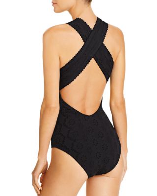 shoshanna high neck one piece swimsuit