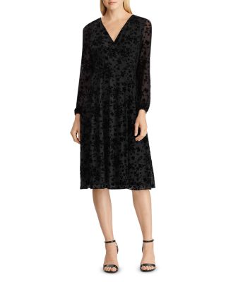 ralph lauren faux wrap dress