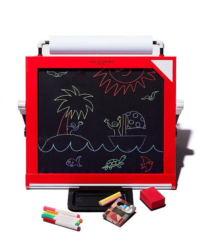 FAO Schwarz - 3-in-1 Tabletop LED Art Easel - Ages 6+