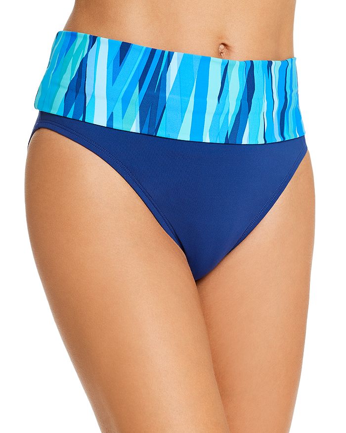 Bleu Rod Beattie Fold-over Bikini Bottom In Cool
