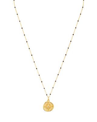 North Star Pendant Necklace in 18K Gold-Plated Sterling Silver, 16&amp;quot;-18&amp;quot;