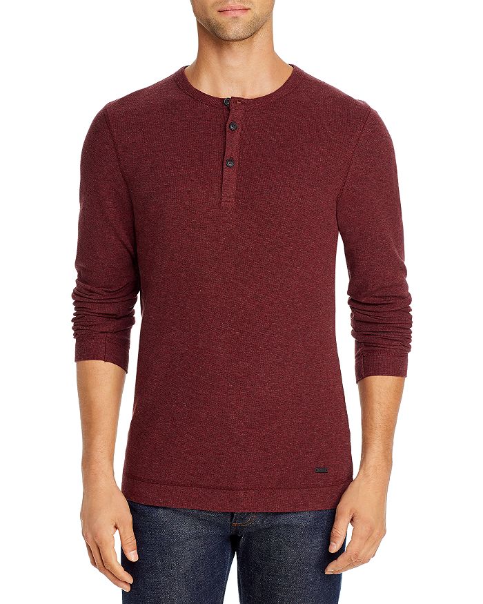 Hugo Boss Trix Waffle Henley 100 Exclusive In Red ModeSens GB