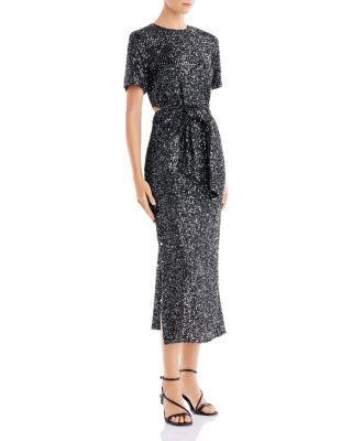 cmeo lustre midi dress