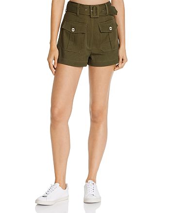 Red Carter High-Waist Cargo Shorts | Bloomingdale's