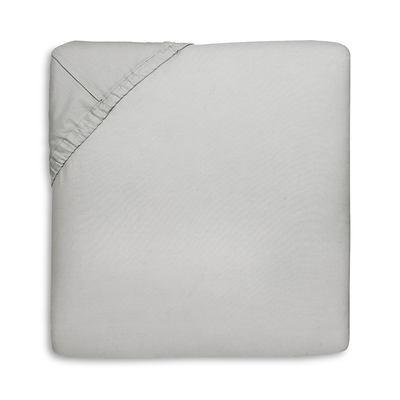 Sferra Celeste Fitted Sheet, Queen In Gray