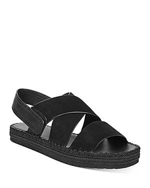 Vince Women's Tenison Espadrille Sandals In Black/black Suede