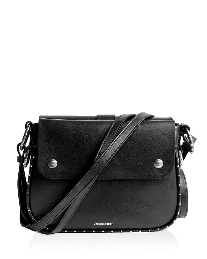 Shop Zadig & Voltaire Kate Leather Crossbody In Noir
