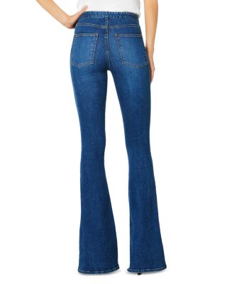 Helena High Rise Flared Sailor Jeans in Medium Wash