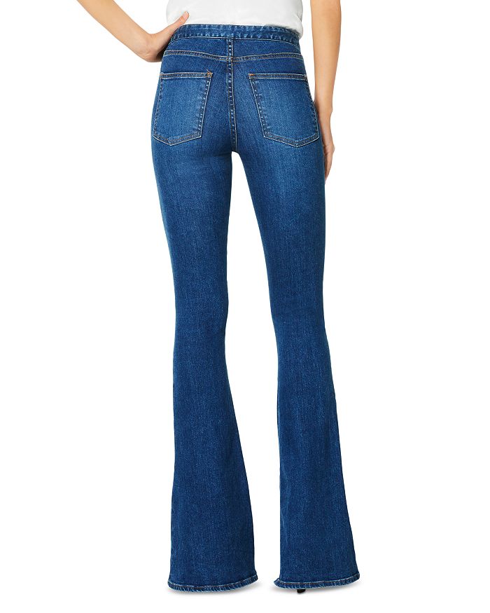 Shop Ramy Brook Helena High Rise Flared Sailor Jeans In Medium Wash