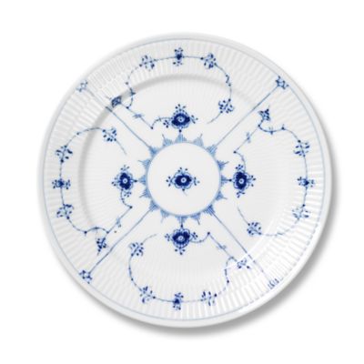 Royal Copenhagen - "Blue Fluted Plain" Salad Plate, 7.5"