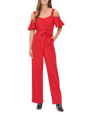 calvin klein jumpsuit red